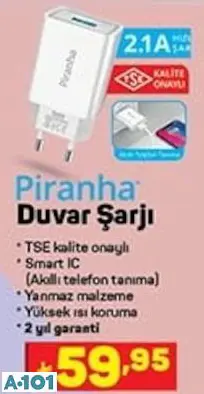 PİRANHA DUVAR ŞARJI